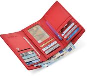 Cavaldi klasická malá dámská peněženka peněženka v elegantní krabičce - červená - 5