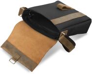 Pánská stylová taška do města listonoška přírodní kůže hnědá - 4