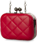 Večerní dámská prošívaná kabelka psaníčko černá - 2