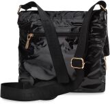 Monnari dámská taška s klopou měkká prošívaná crossbody kabelka - černá - 3