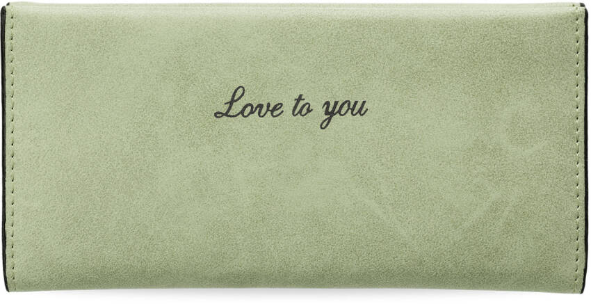 Praktická stylová dámská peněženka na bankovky letní barvy zelená