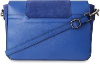 Kožená listonoška dámská kabelka se střapci boho hippie - černá  - 3