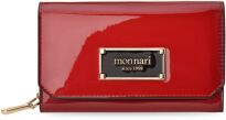 Dámská peněženka s klopou Monnari peněženka na zip a patent lakovaná exkluzivní - červená - 4