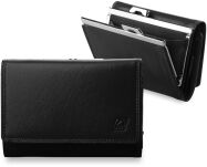Elegantní dámská peněženka a-art kožená se zapínáním černá - 7