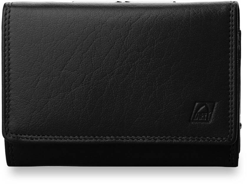 Elegantní dámská peněženka a-art kožená se zapínáním černá