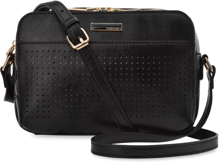 Poštovní taška Monnari dvoukomorová dámská kabelka - černá
