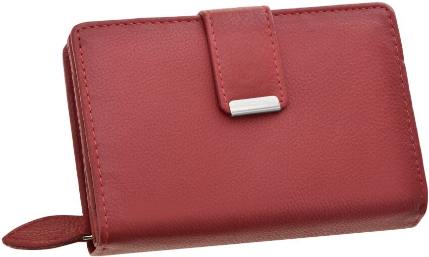 Příruční dámská peněženka s přihrádkami červená