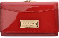 Lakovaná dámská peněženka Monnari portmonetka na kovový uzávěr - červená - 5